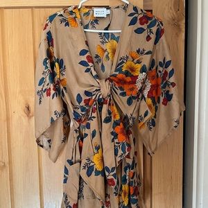 Resistance is Useless Romper Mocha Floral